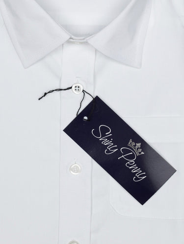 Boys plain shirt - White
