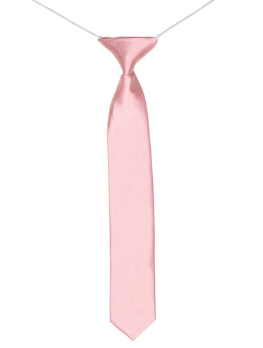 Boys dusky pink elasticated tie and hanky set