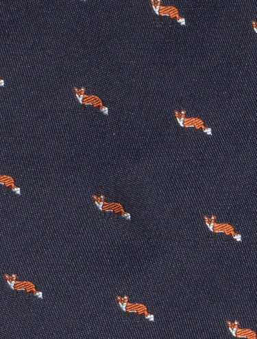 navy fox pocket square