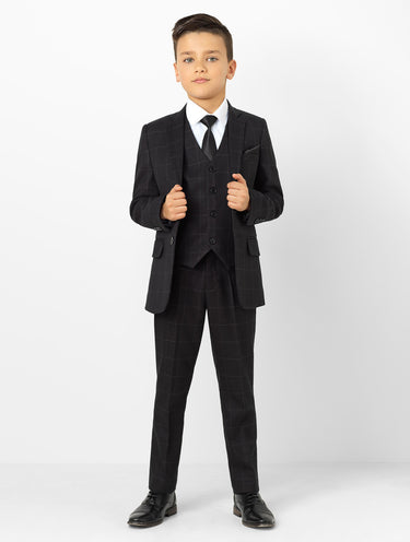 boys check suit