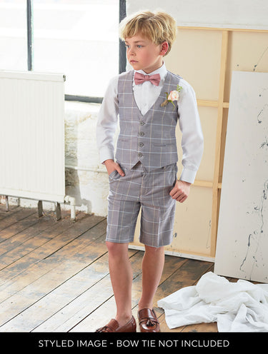 Paisley of London stone grey checked suit
