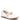 White satin flower girls shoe