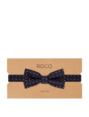 Boys navy banded bow tie