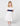 Ivory and navy flower girls dress