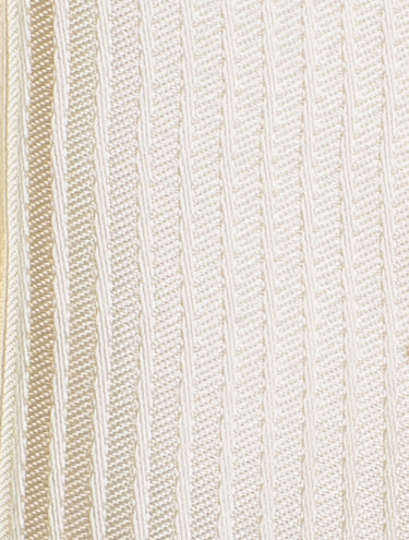 Elasticated ivory striped tie