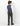 kids navy check suit