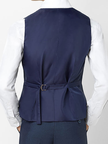 Boys blue waistcoat - Ezra