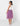 Flower girls white and purple dress
