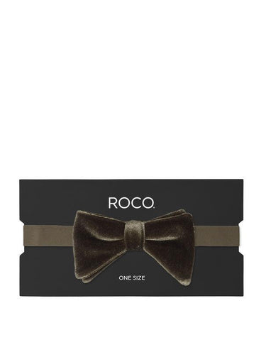 Boys khaki tuxedo bow tie