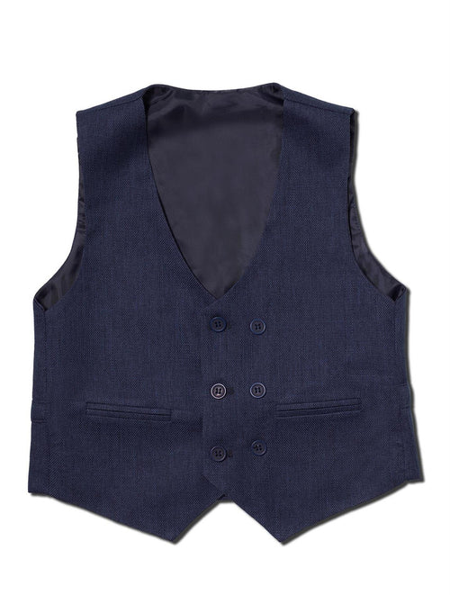Navy page boys waistcoat