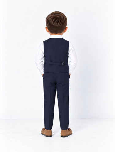 Boys navy waistcoat suit - Harry