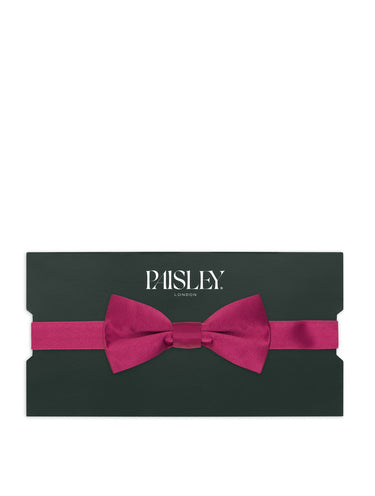 Boys dickie bow tie in berry