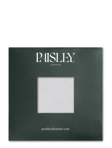 Boys silver trio dot pocket square