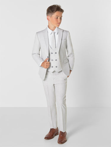 Light grey page boy suit