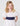 Ivory and navy girls party dress