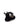 Black flower girl shoes