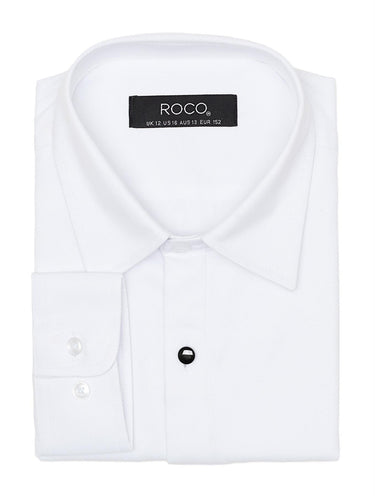 Boys white marcella dress shirt