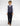 Navy check suit
