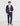 Navy and brown checked suit for boy
