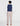 Beige and navy page boy suit
