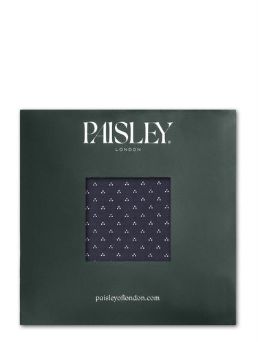 Boys navy trio dot pocket square