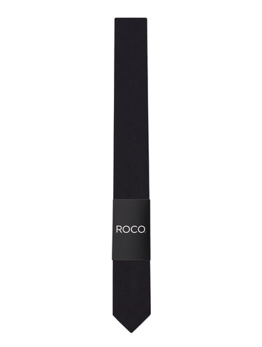 Boys full length skinny black tie
