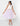 Girls white and lilac two piece dress