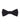 Boys black elasticated bow tie