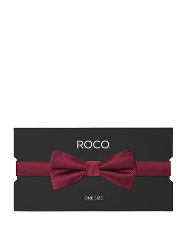 Boys burgundy banded dickie bow