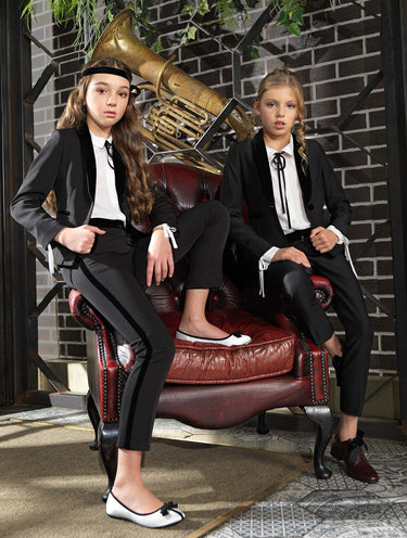 Girls black suits