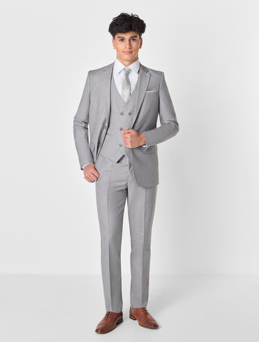 Boys Slate grey wedding suit