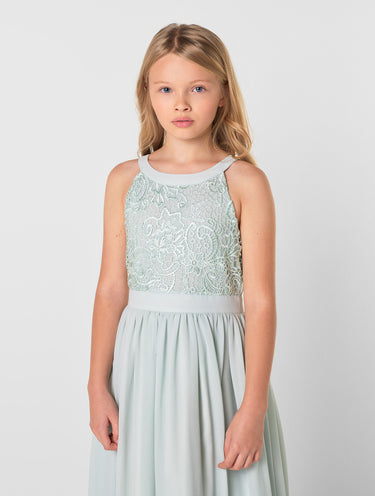 mint flower girls dresses
