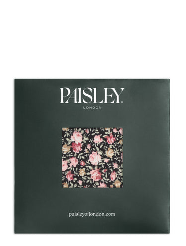 Black floral hanky
