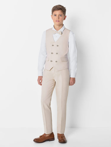 Beige pageboy suit