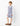 Blue check pageboy suit