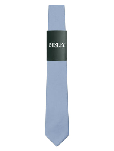 Boys full length tie in ice blue