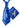 Royal blue cravat and hanky
