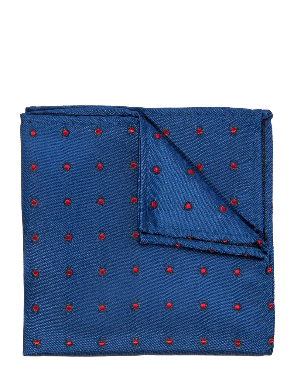 royal blue hanky Polka dot