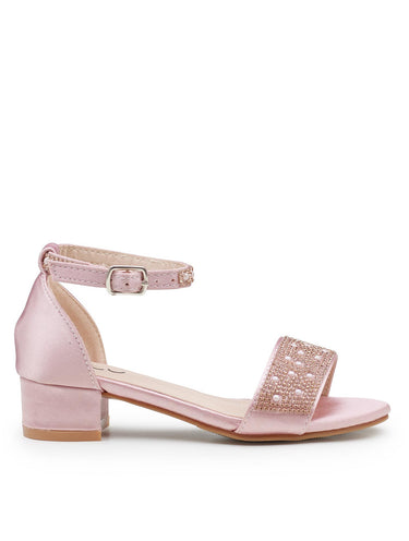 girls pink pearl shoe