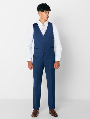 Roco teen blue modern fit prom suit