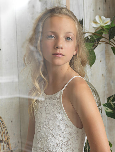 Girls ivory Eloquence dress - Grace