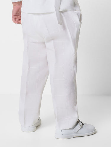 boys white trousers