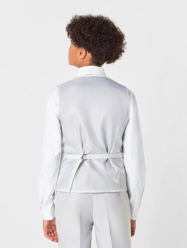 Stone grey boys waistcoat