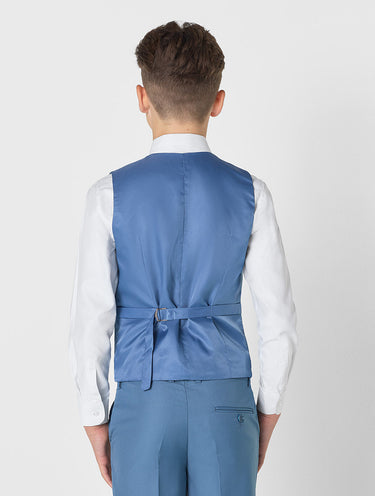 Steel blue boys waistcoat